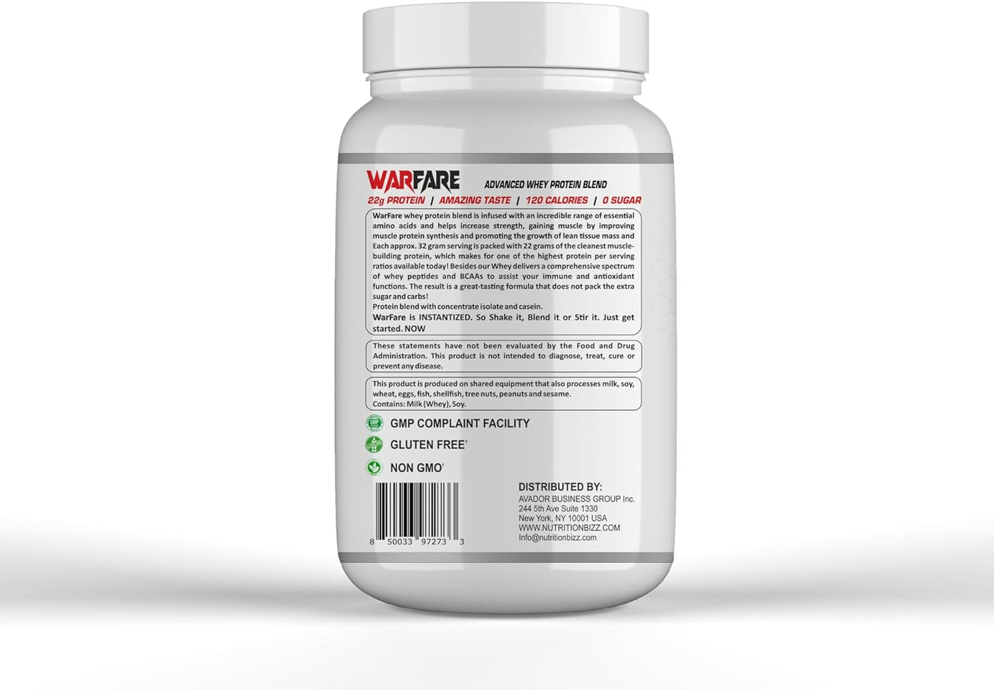 Warfare 2 lbs Advanced Whey Protein Blend