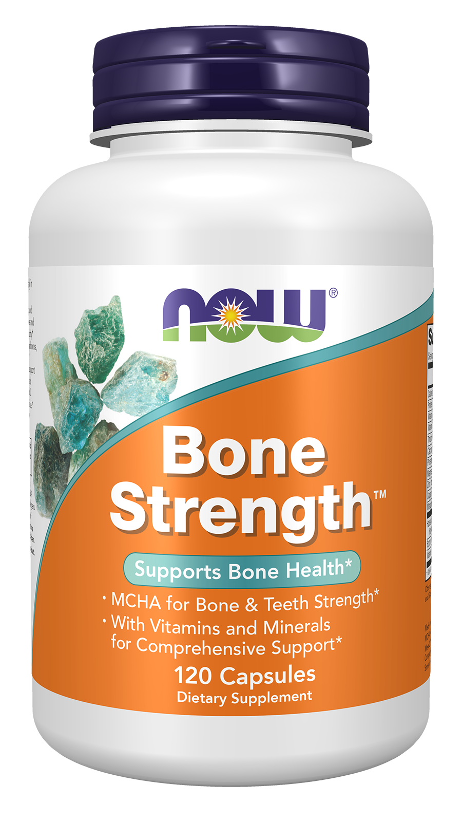 NOW Supplements, Bone Strength™ Microcrystalline Hydroxyapatite, 120 Caps — product image