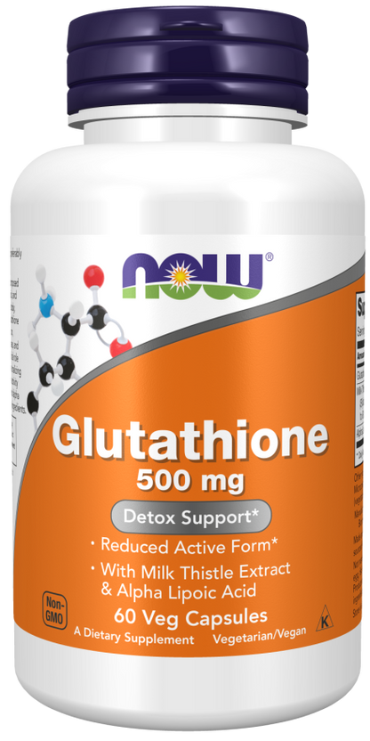 Now Foods Glutathione 500 mg 60 Veg Capsules