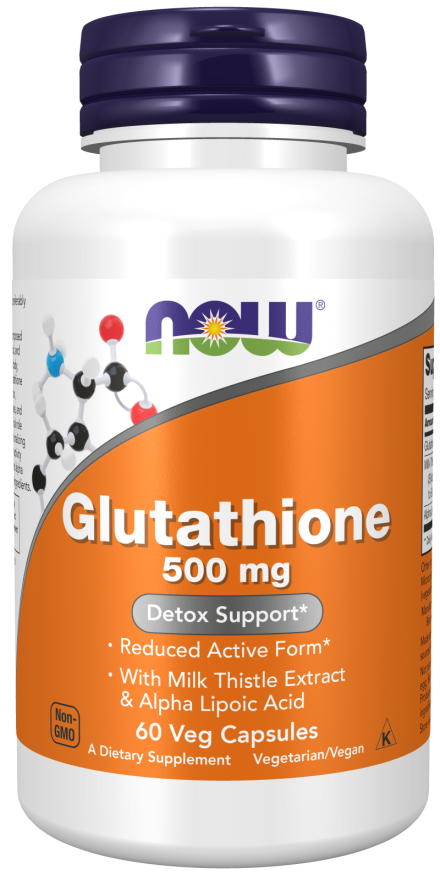 Now Foods Glutathione 500 mg 60 Veg Capsules