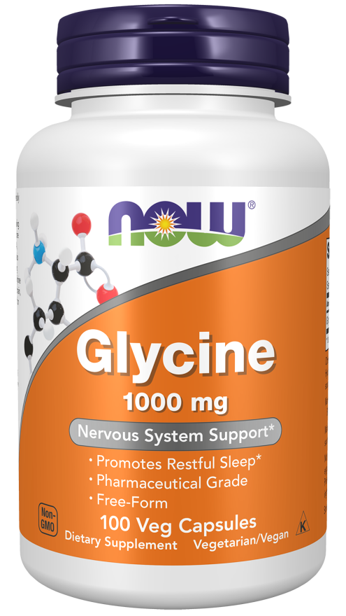 Now Foods Glycine 1000 mg  100 Veg Capsules