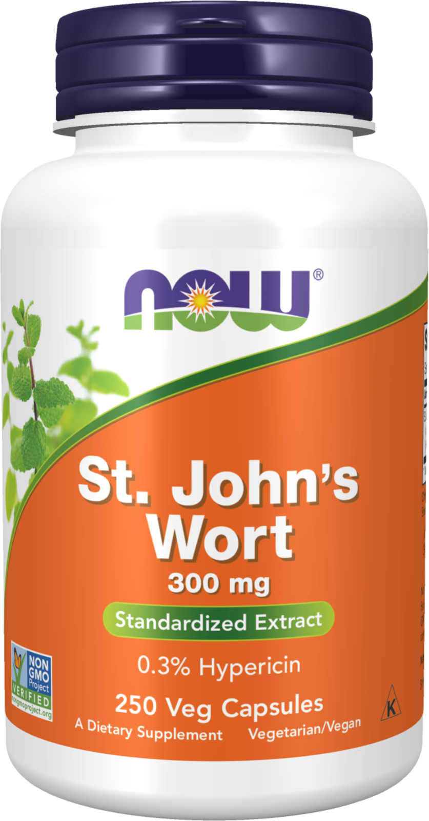 NOW Supplements, St. John's Wort 300 mg, Standardized Extract, 250 Veg Caps — product image