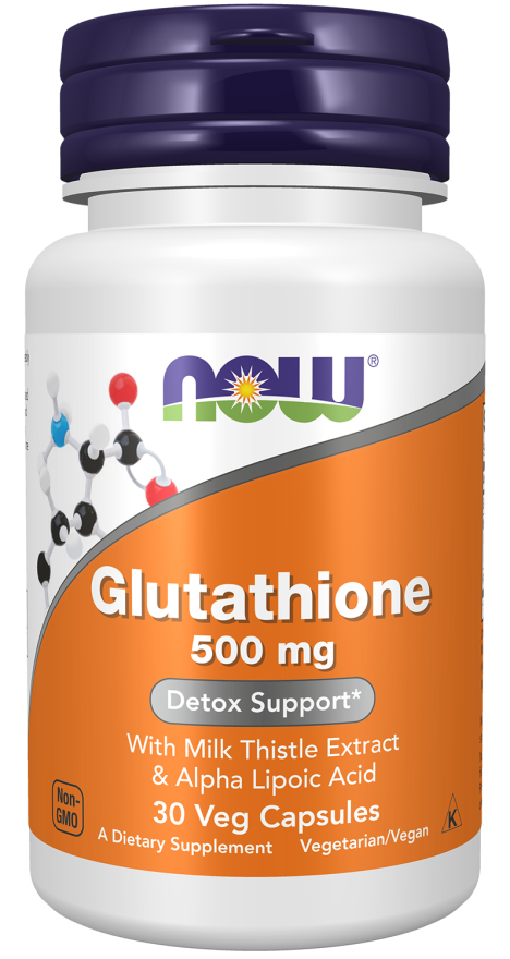 Now Foods Glutathione 500 mg 30 Veg Capsules
