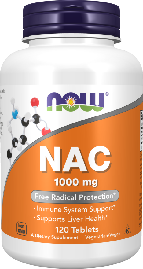 Now Foods NAC 1000 mg 120 Tablets