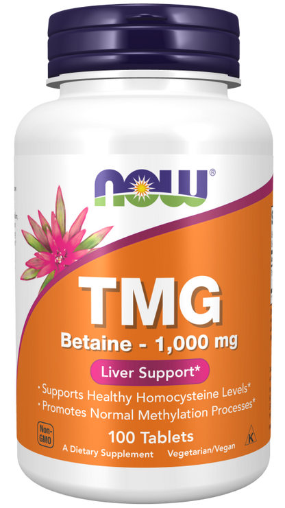 Now Foods TMG Betaine 1,000 mg 100 Tablets