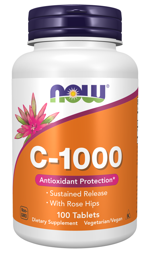 Now Foods Vitamin C-1000 Sustained Release 100 Tablets