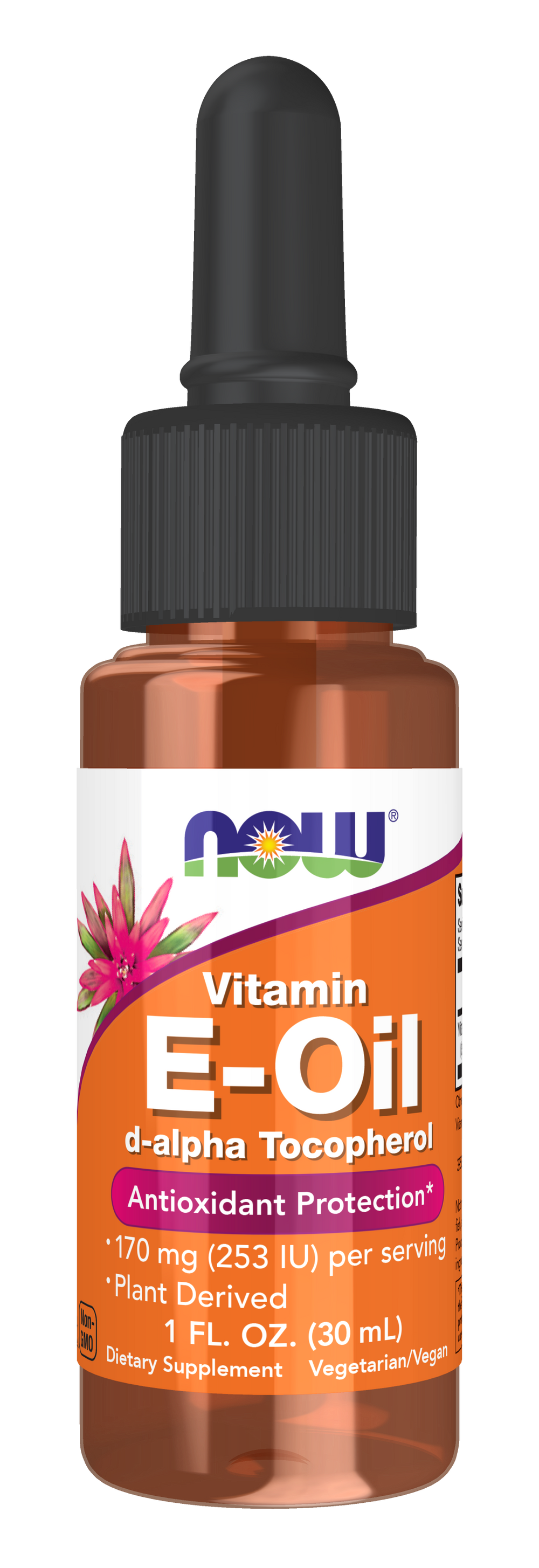 NOW Supplements, Vitamin E-Oil Liquid, Antioxidant Protection*, 1oz — product image