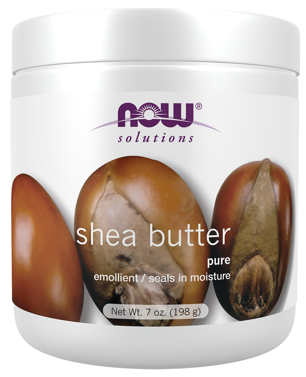 NOW Solutions, Shea Butter, Skin Emollient, Seals in Moisture, 7 oz — product image