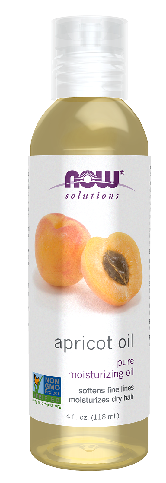 NOW Solutions, Apricot Kernel Oil, Hair Moisturizer & Skin Oil, 4 fl. oz — product image