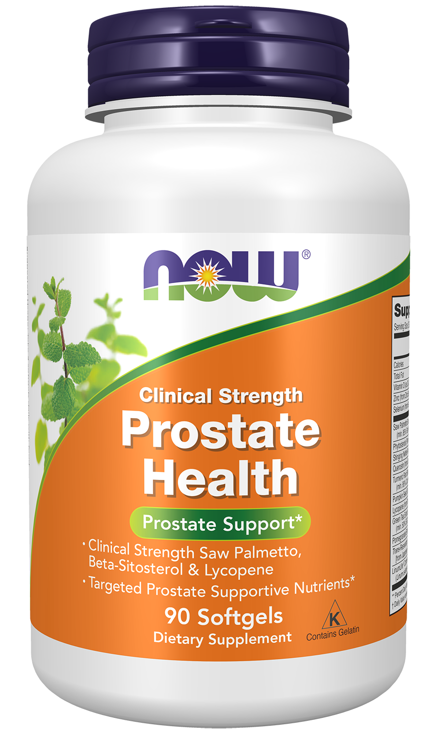 NOW, Prostate Health, Clinical Strength Saw Palmetto, 90 Softgels — product image