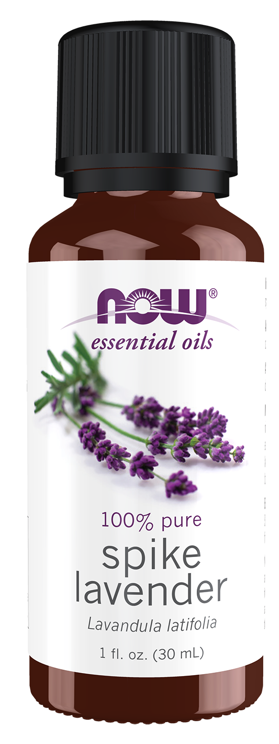 NOW Essential Oils, Spike Lavender, Steam Distilled, Undiluted, 1 fl. oz — product image