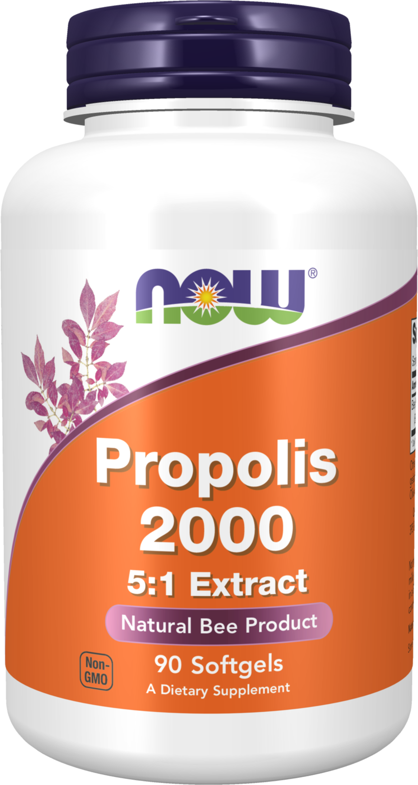 NOW Supplements, Propolis 2,000, 5:1 Extract, Bee Product, 90 Softgels — product image