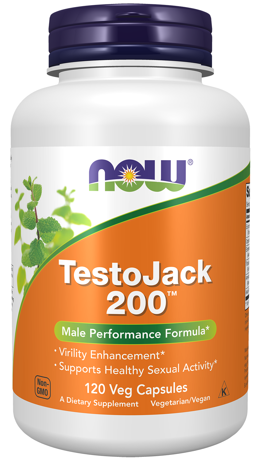 NOW Supplements, TestoJack™ 200 with Tongkat Ali, Tribulus, 120 Veg Caps — product image