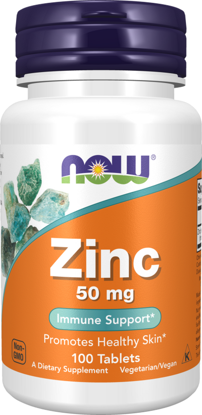 Now Foods  Zinc 50 mg 100 Tablets