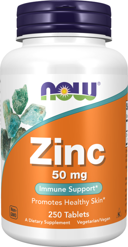Now Foods Zinc 50 mg 250 Tablets