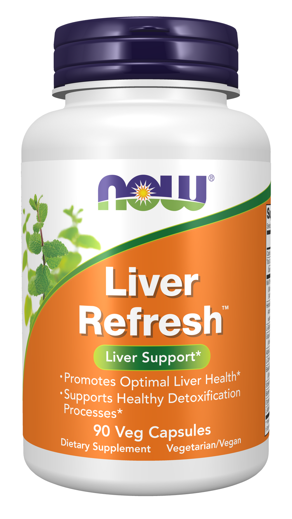 NOW Supplements, Liver Refresh™, with Milk Thistle Extract, 90 Veg Caps — product image