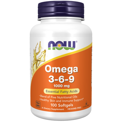 Now Foods Omega 3-6-9 1000 mg 100 Softgels
