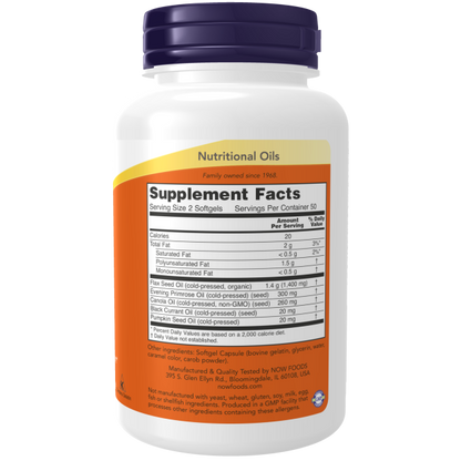 Now Foods Omega 3-6-9 1000 mg 100 Softgels