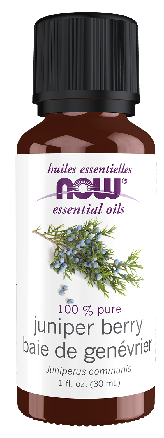NOW Essential Oils, Juniper Berry Oil, Undiluted, Steam Distilled, 1 fl. oz — product image