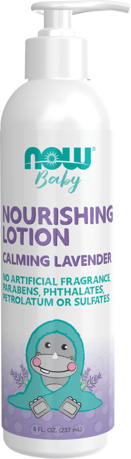 NOW Baby, Nourishing Lotion, Calming Lavender, Paraben Free, 8 Fluid Ounces — product image