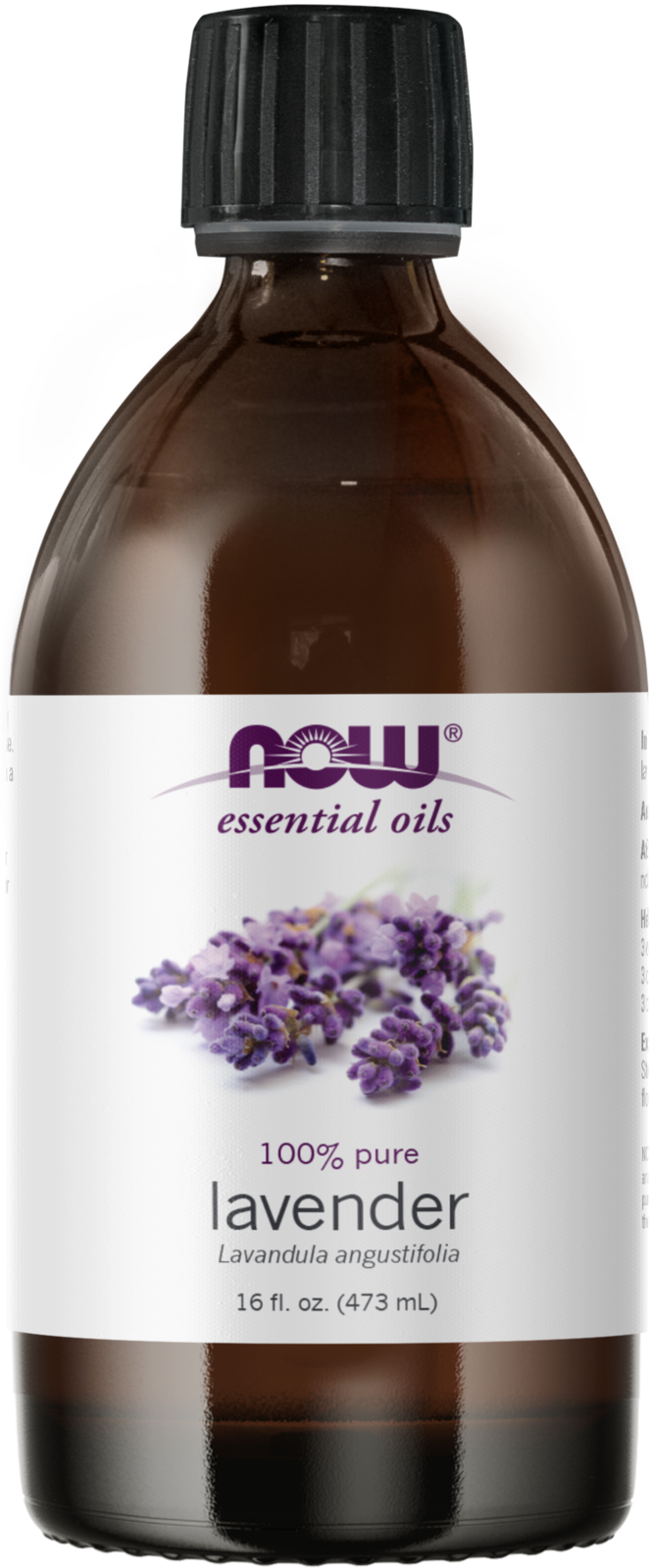 NOW Essential Oils, Lavender Oil, Steam Distilled, Undiluted, 16 fl. oz — product image