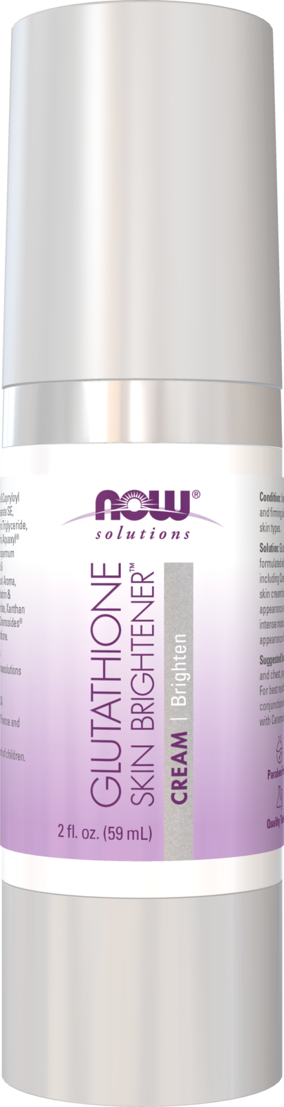 NOW Solutions, Glutathione Skin Brightener™, Cream, Brighten, 2 fl. oz — product image