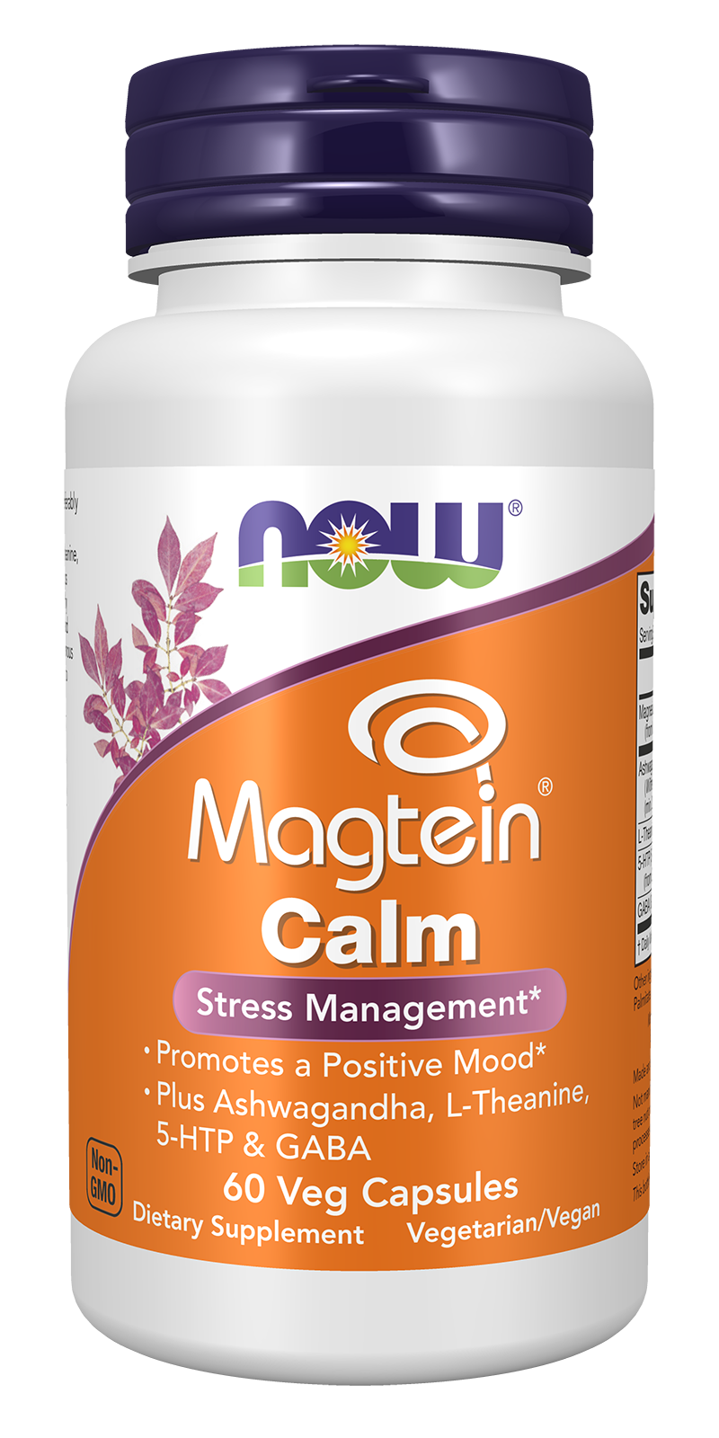 NOW Supplements, Magtein® Calm, 60 Veg Caps — product image