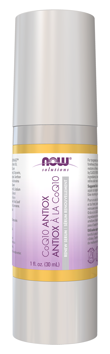 NOW Solutions, CoQ10 Antioxidant Serum, Visible Firming, 1 fl. oz — product image