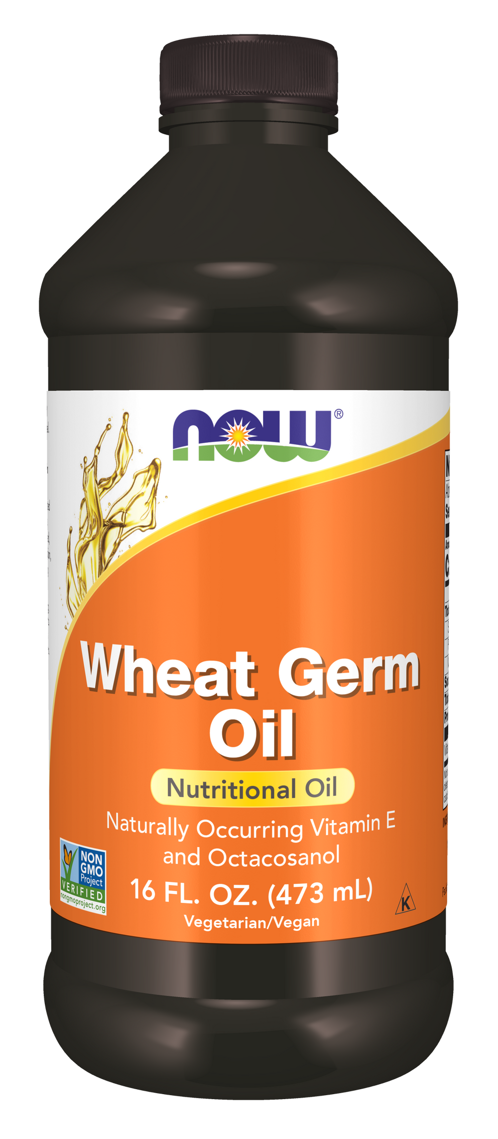 NOW Supplements, Wheat Germ Oil naturally occurring Vit E, 16 oz — product image