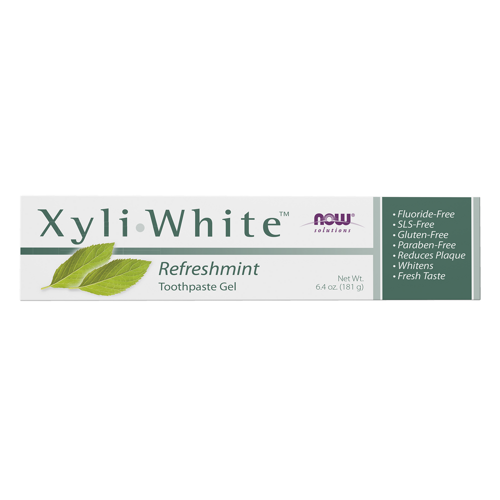 NOW Solutions, Xyliwhite™ Toothpaste Gel, Refreshmint, 6.4 oz — product image