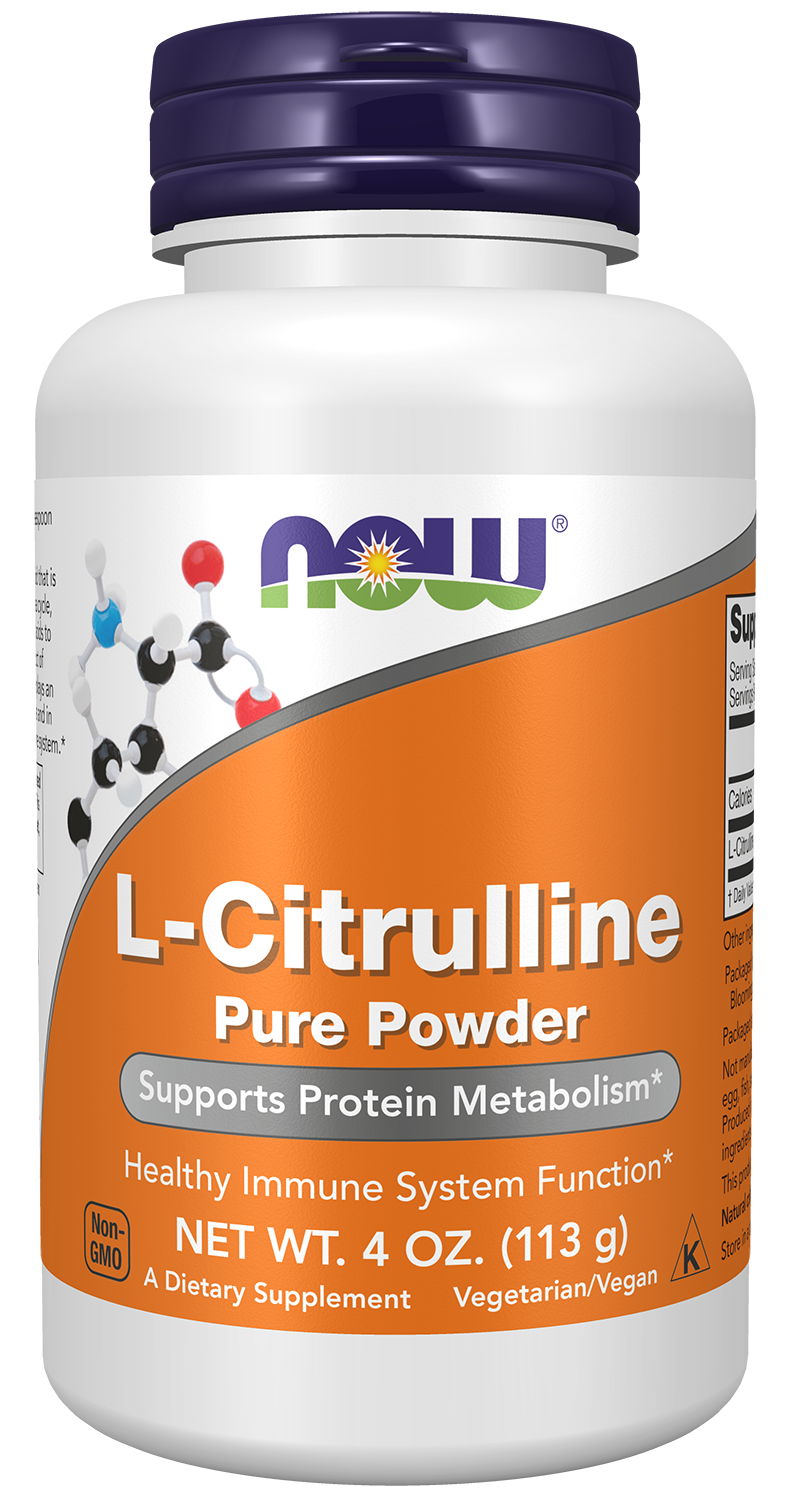 NOW Supplements, L-Citrulline Pure Powder, 4-oz — product image