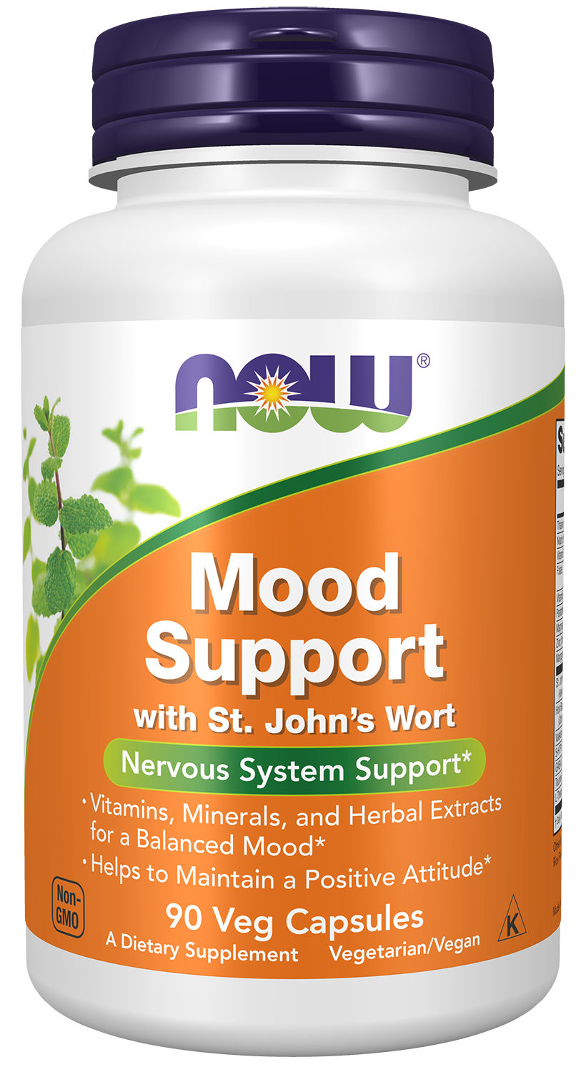 NOW Supplements, Mood Support with St. John's Wort, 90 Veg Caps — product image