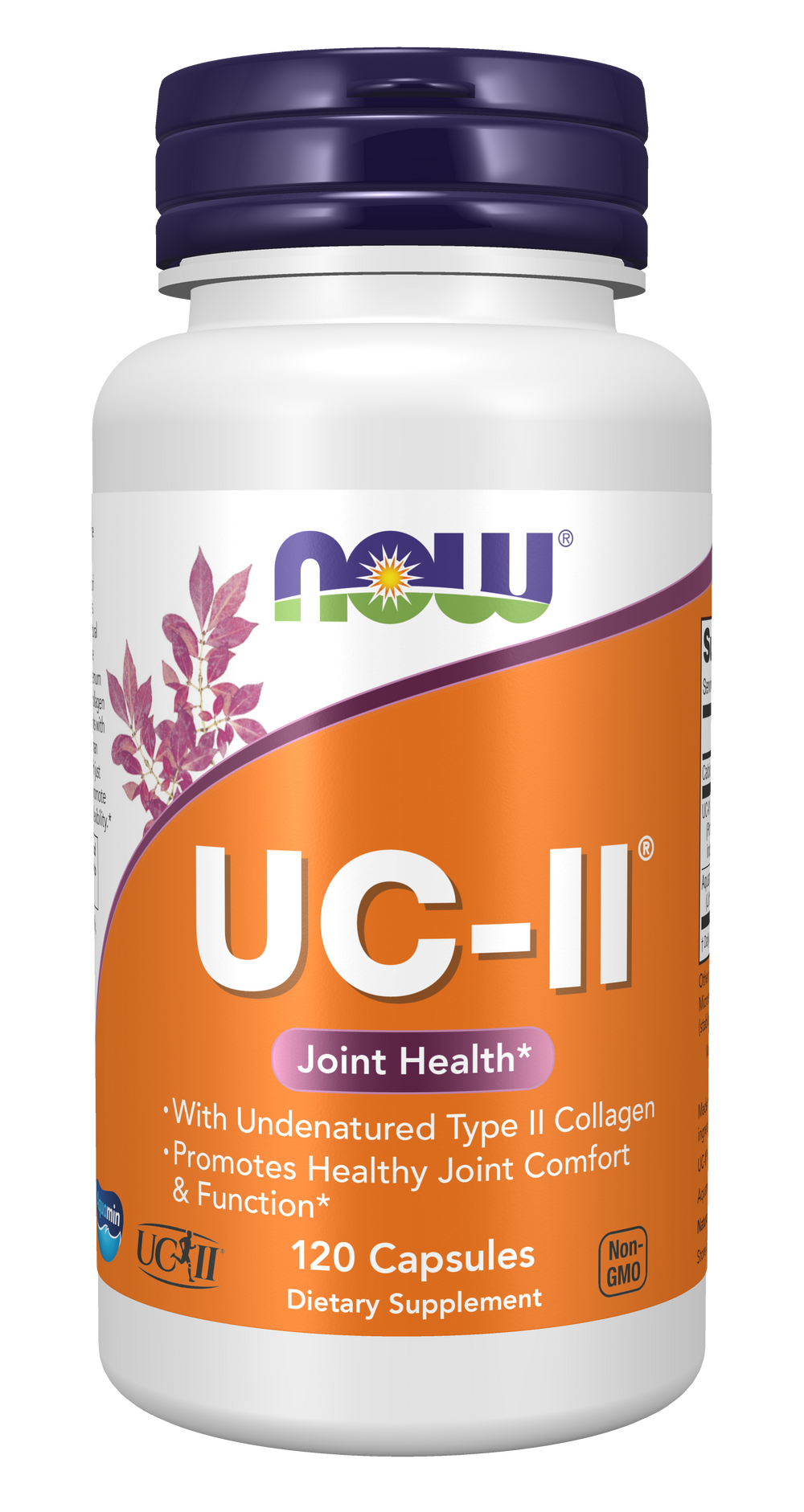 NOW Supplements, UC-II Type II Collagen, Undenatured Type II, 120 Veg Caps — product image