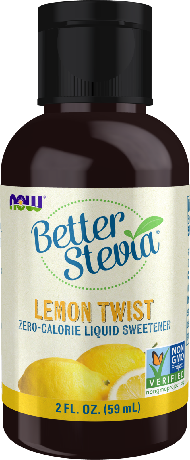 NOW  BetterStevia® Lemon Twist Zero-Calorie Liquid Sweetener, 2 fl. oz. — product image