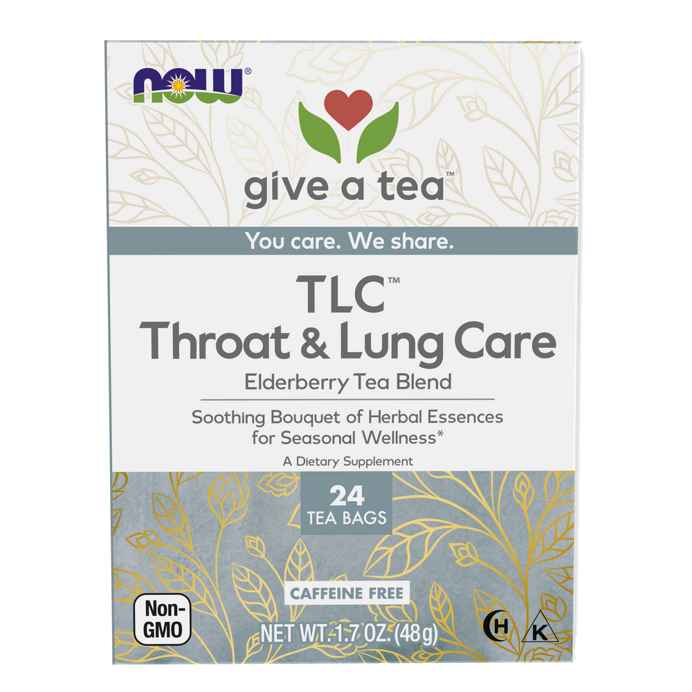 NOW Foods, Give a Tea® TLC™, Seasonal Wellness*, Caffeine-Free,  24 bags — product image