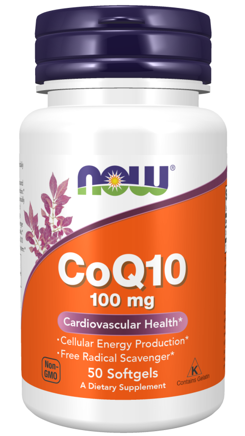 Now Foods CoQ10 100 mg 50 Softgels