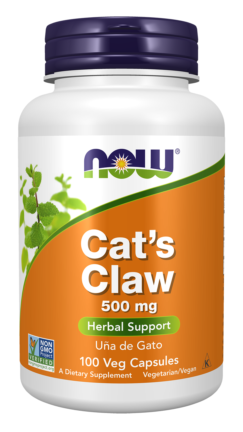 NOW Supplements, Cat's Claw  500 mg,Herbal Supplement, 100 Veg Caps — product image