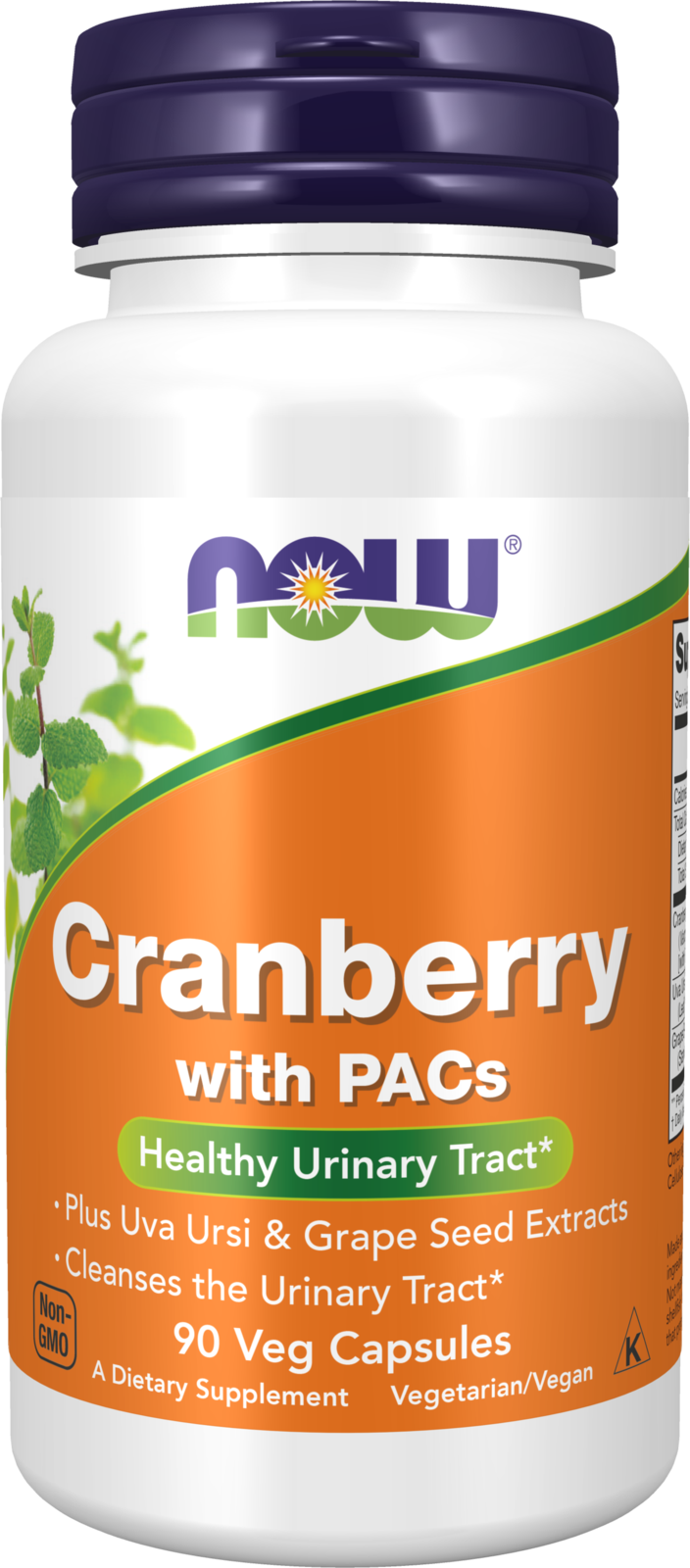 NOW Supplements, Cranberry with PACs, plus Uva Ursi, 90 Veg Caps — product image