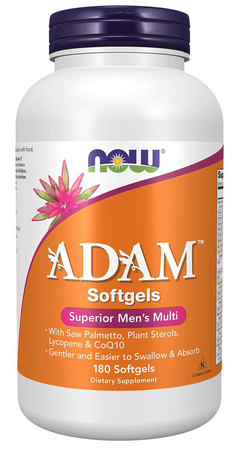 NOW Supplements, ADAM™ Men's Multivitamin, 180 Softgels — product image
