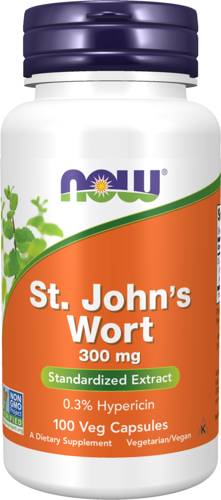 NOW Supplements, St. John's Wort  300mg, Standardized Extract, 100 Veg Caps — product image