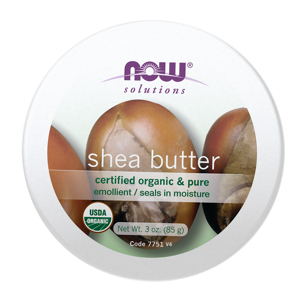 NOW Solutions, Certified Organic Shea Butter, Travel Size, 3 oz — product image