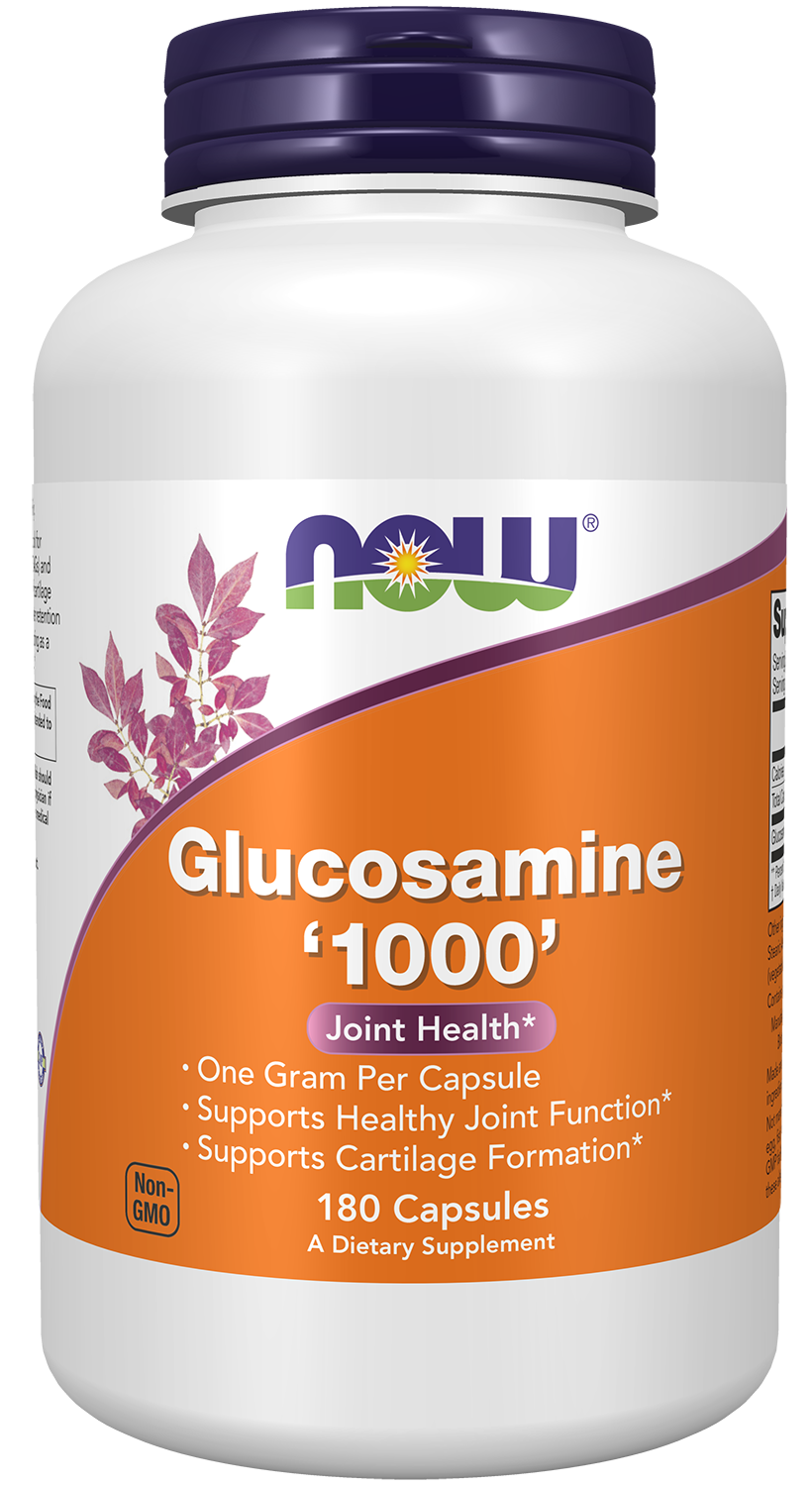 NOW Supplements, Glucosamine '1000', 1 g Per Capsule, 180 Veg Capsules — product image