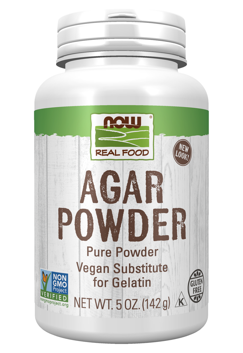 NOW Foods, Agar Powder, Vegan Substitute for Gelatin, 5 oz — product image