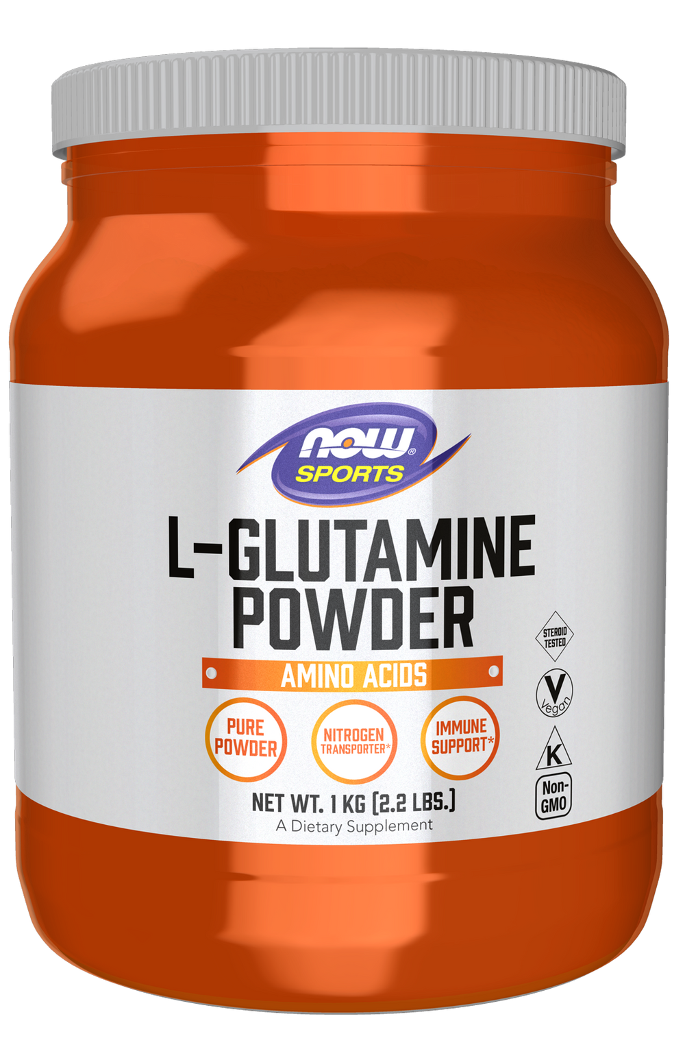 NOW Sports, L-Glutamine Powder, Amino Acid, 2.2 lbs — product image