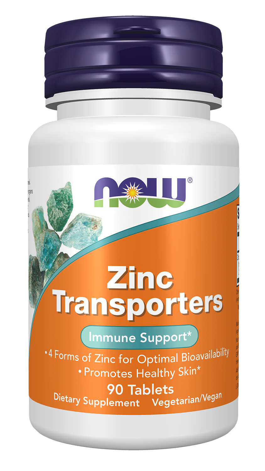 NOW Supplements, Zinc Transporter, 90 Tablets, Vegan, Immune Support — product image