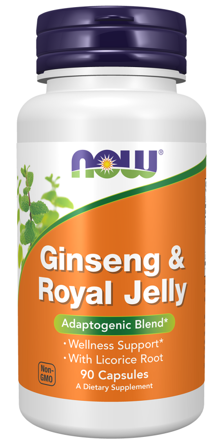 Now Foods Ginseng & Royal Jelly 90 Capsules