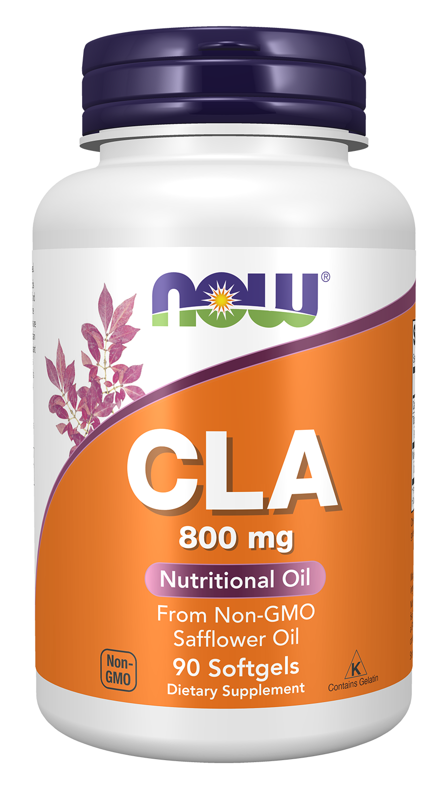 NOW Supplements, CLA 800 mg, Nutritional Oil, 90 Softgels — product image