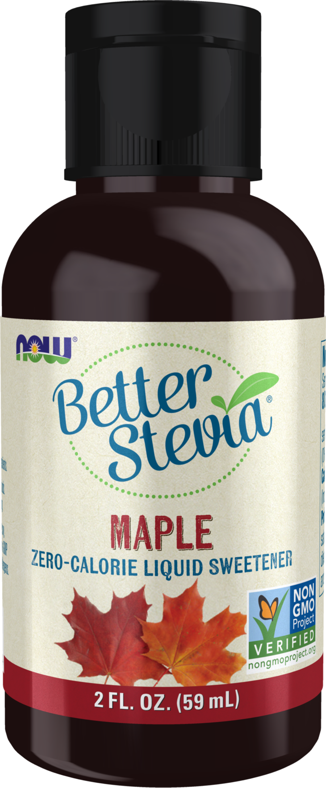 NOW BetterStevia® Maple Zero-Calorie Liquid Sweetener, 2 fl. oz. — product image