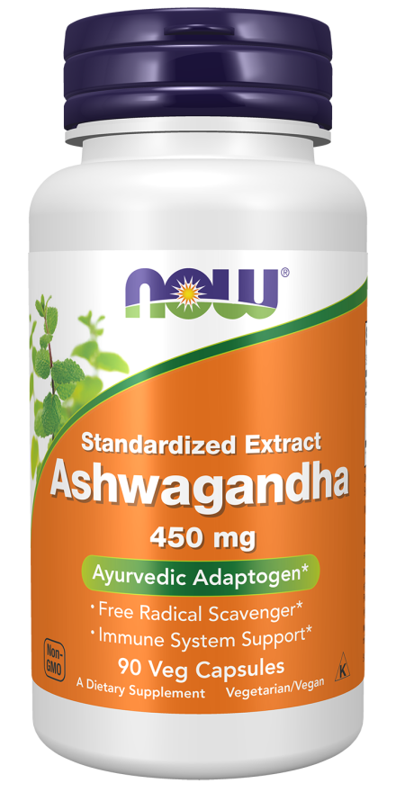Now Foods Ashwagandha 450 mg 90 Veg Capsules
