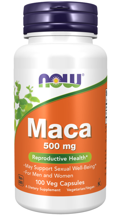 Now Foods Maca 500 mg 100 Veg Capsules